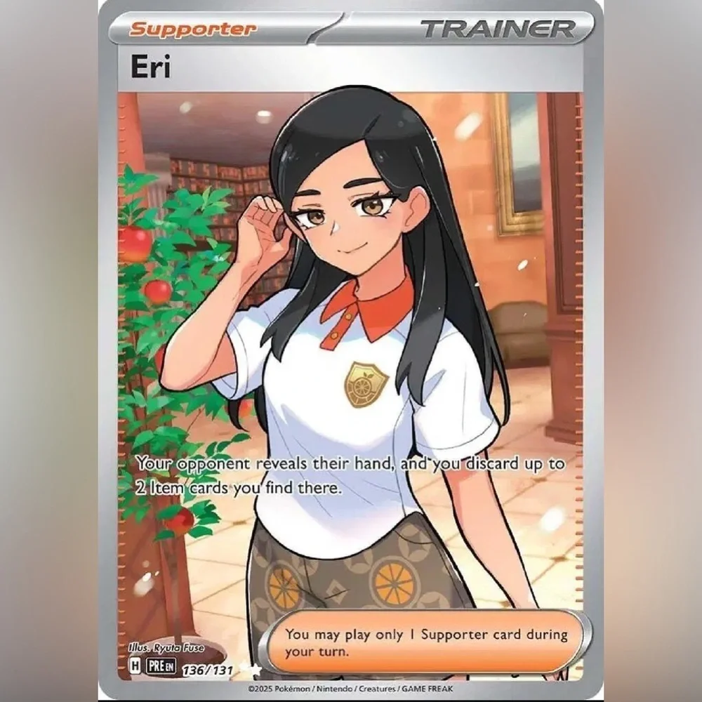 Eri Pokemon trainer card from Prismatic Evolutions